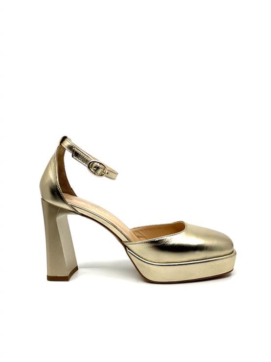 Nave Dore Deri Kadın Topuklu Ayakkabı