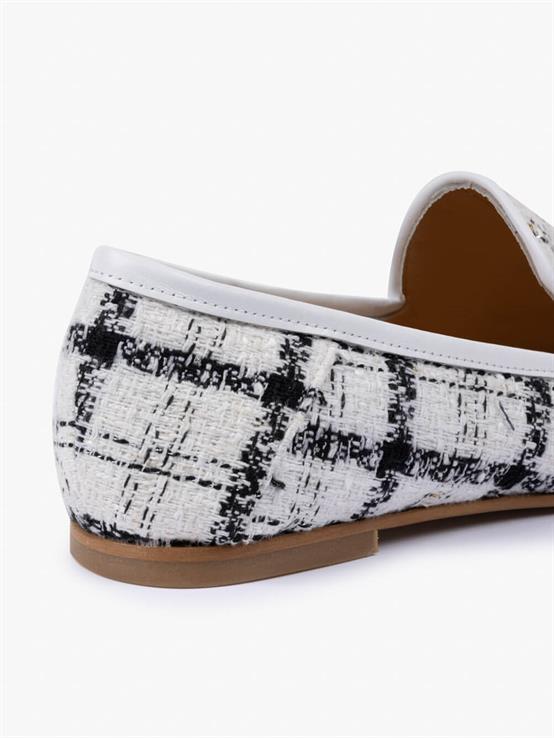 Nora Mavi Kumaş Kadın Loafer