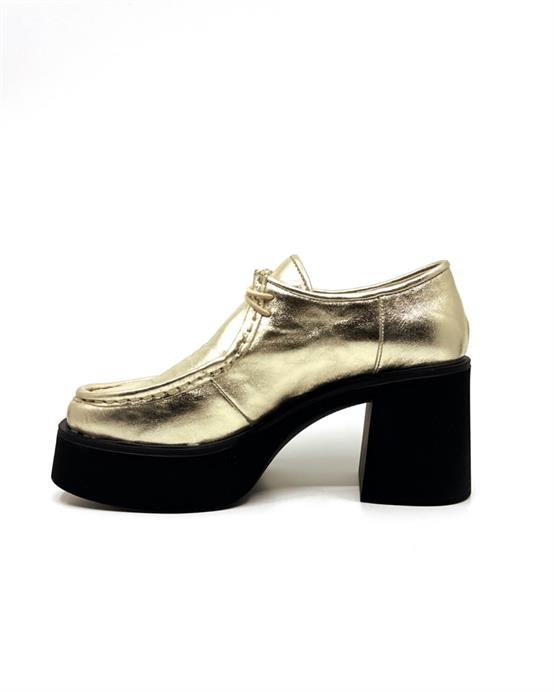 Parky Gold Deri Kadın Günlük Ayakkabı
