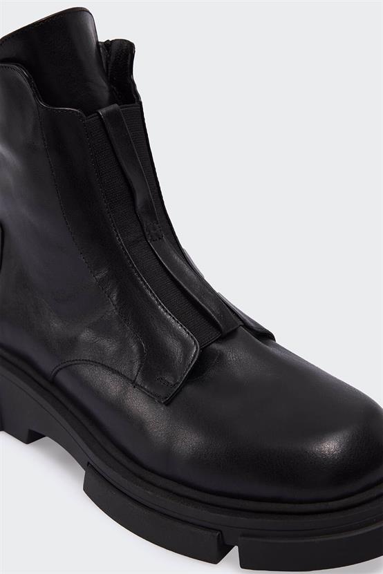 Pennoi Siyah Deri Kadın Bot