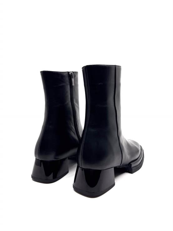 Rieo Siyah Deri Kadın Bot