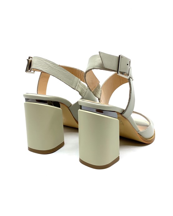 Sandie Su Yeşili Deri Kadın Sandalet