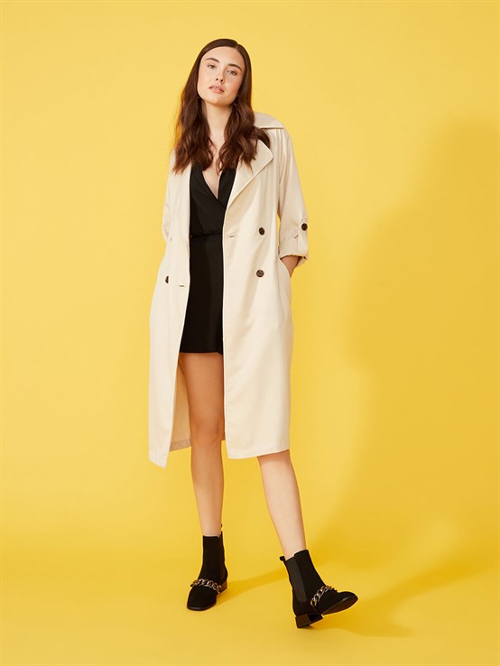 Stuy Siyah Süet Zincirli Bot