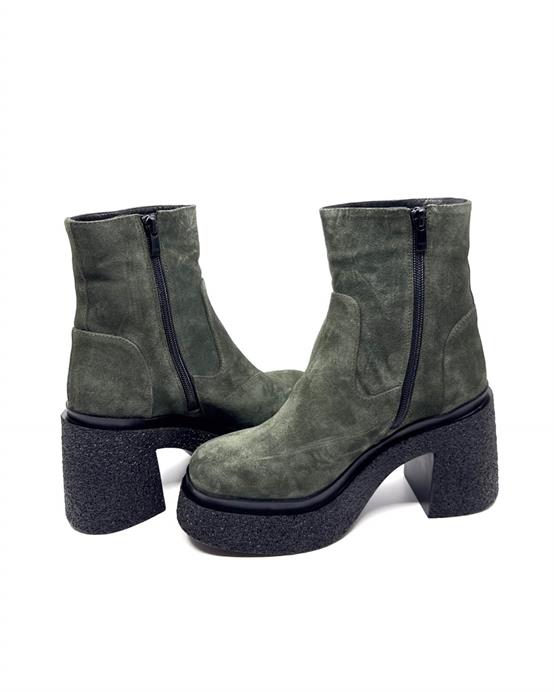 Thonex Yeşil Süet Kadın Bot