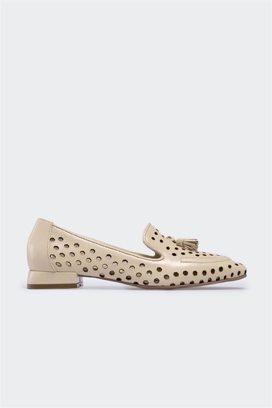 Vary Bej Rugan Kadın Loafer