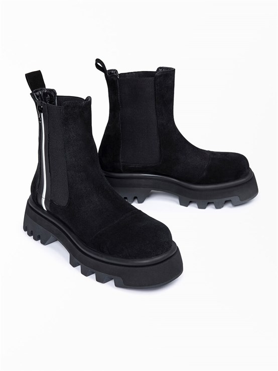 Yael Siyah Süet Kadın Bot