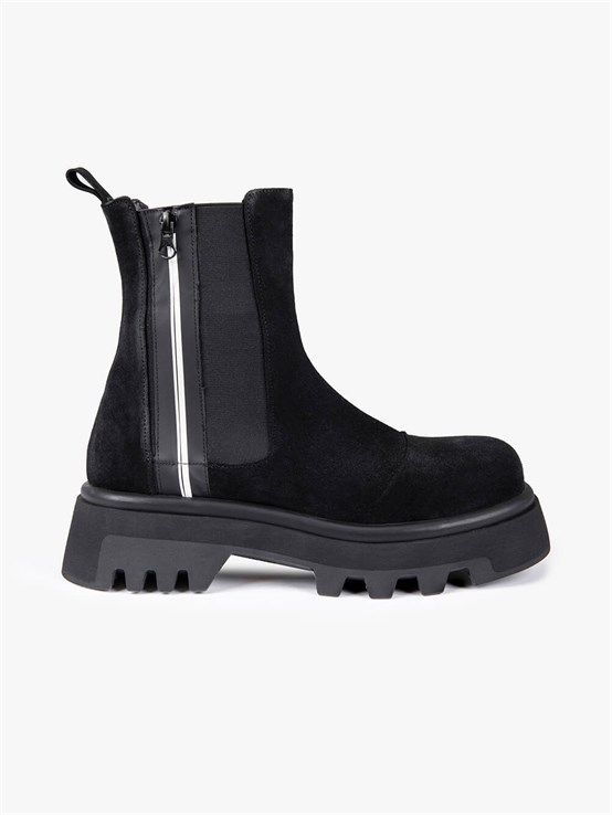 Yael Siyah Süet Kadın Bot