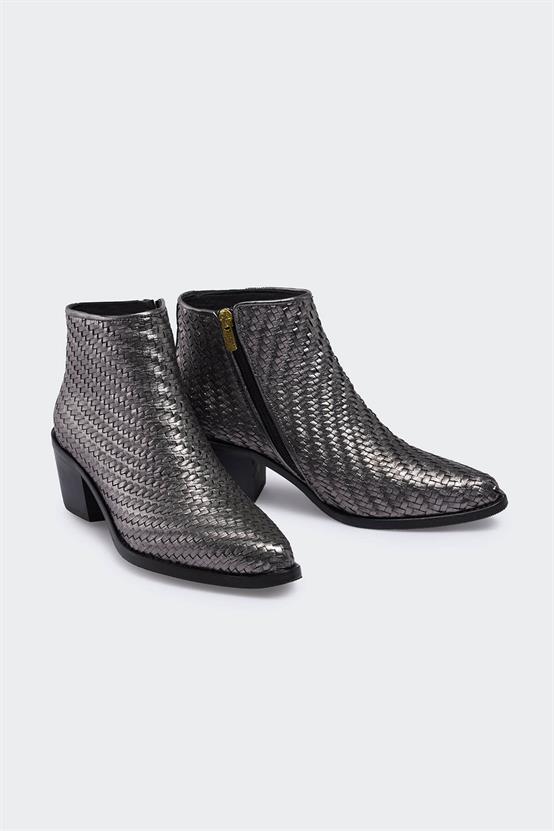 Yullo Çelik Örgü Deri Kadın Yazlık Bot