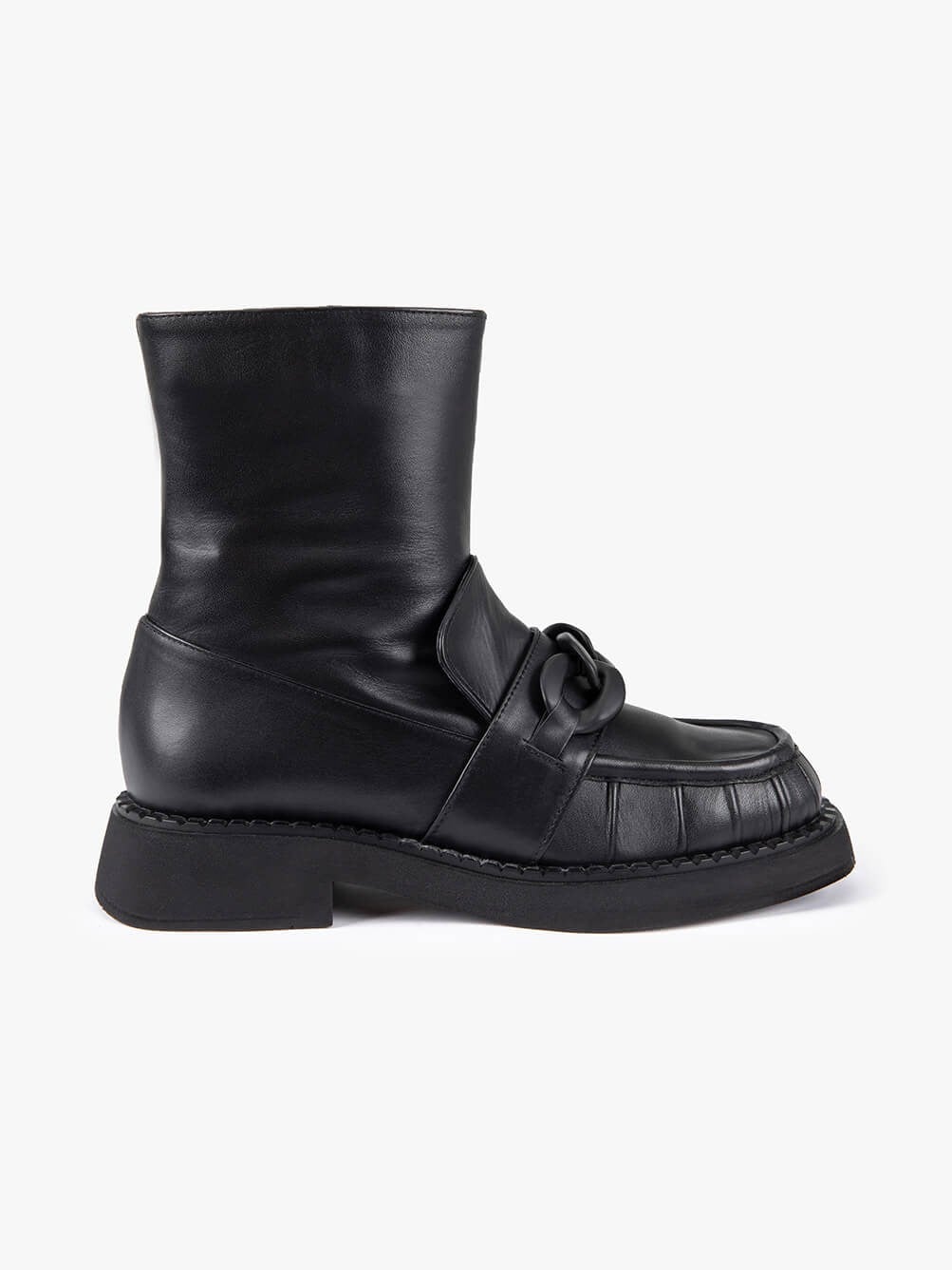 Berre Siyah Deri Kadın Bot