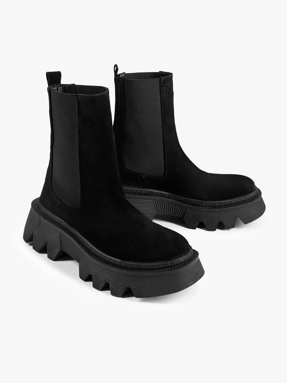 Divon Siyah Süet Kadın Bot