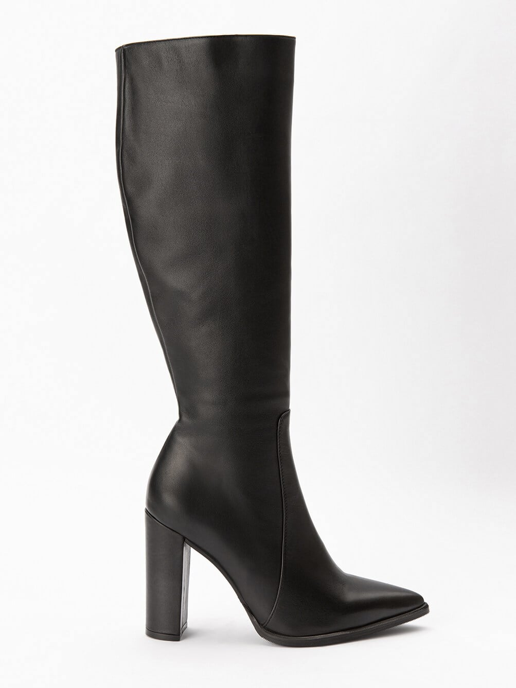 GioGio Siyah Deri Çizme