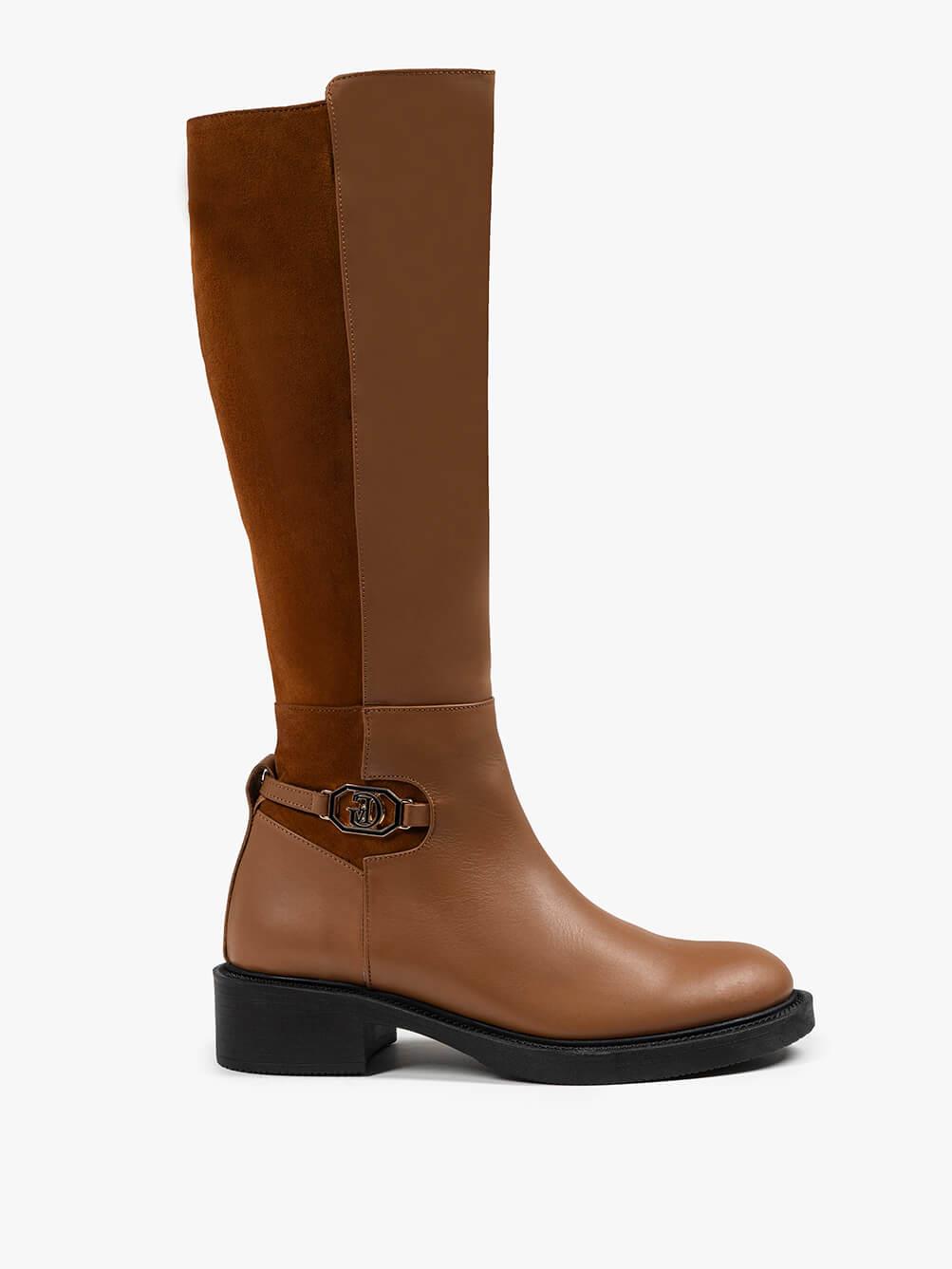 Heger Taba Deri Kadın Çizme