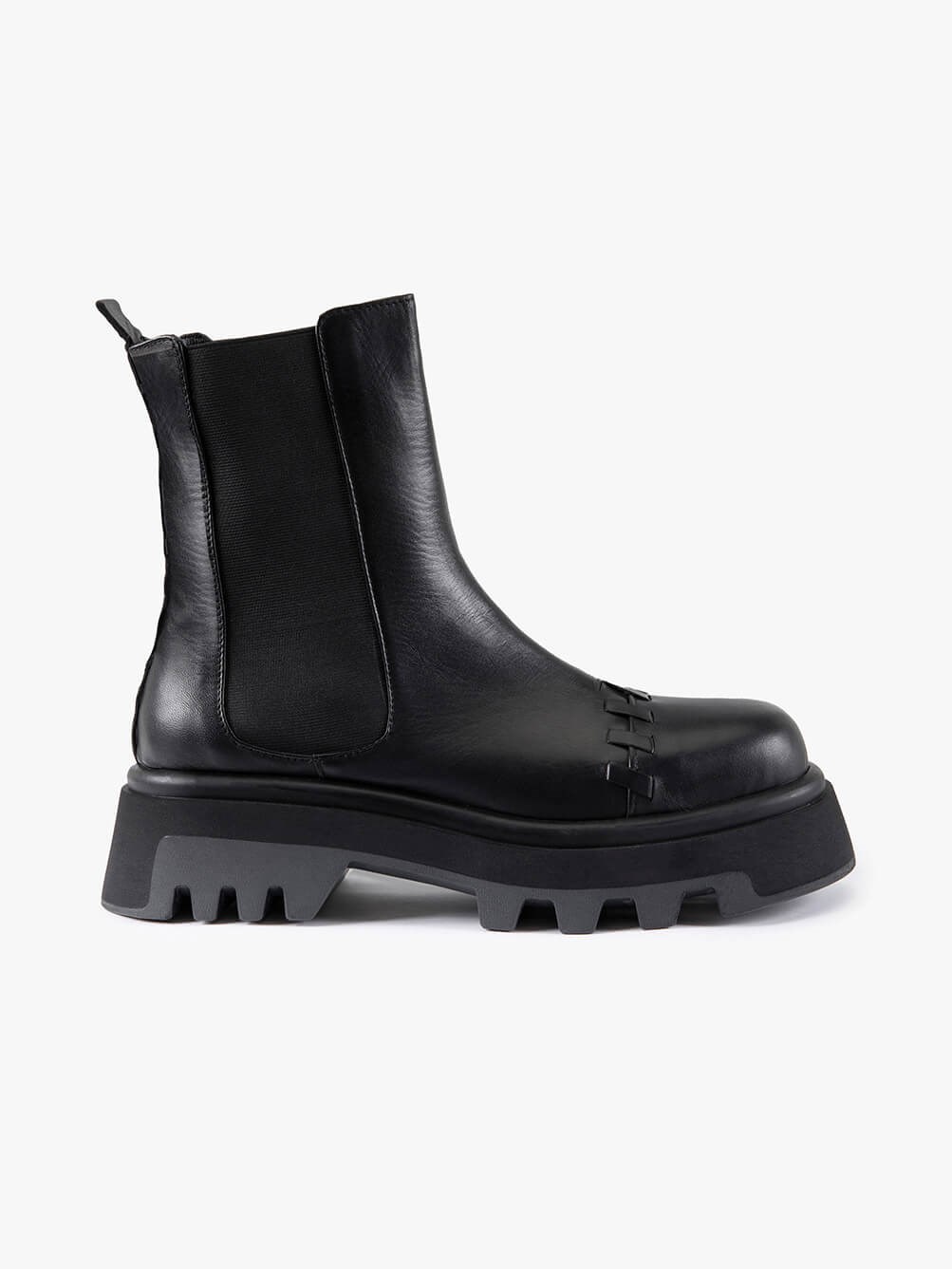 Remmi Siyah Deri Kadın Bot