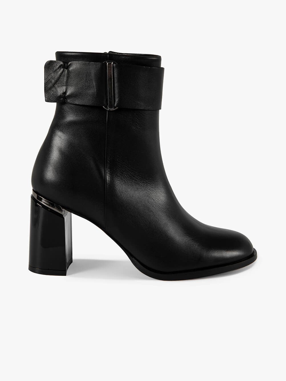 Sorreno Siyah Deri Kadın Bot