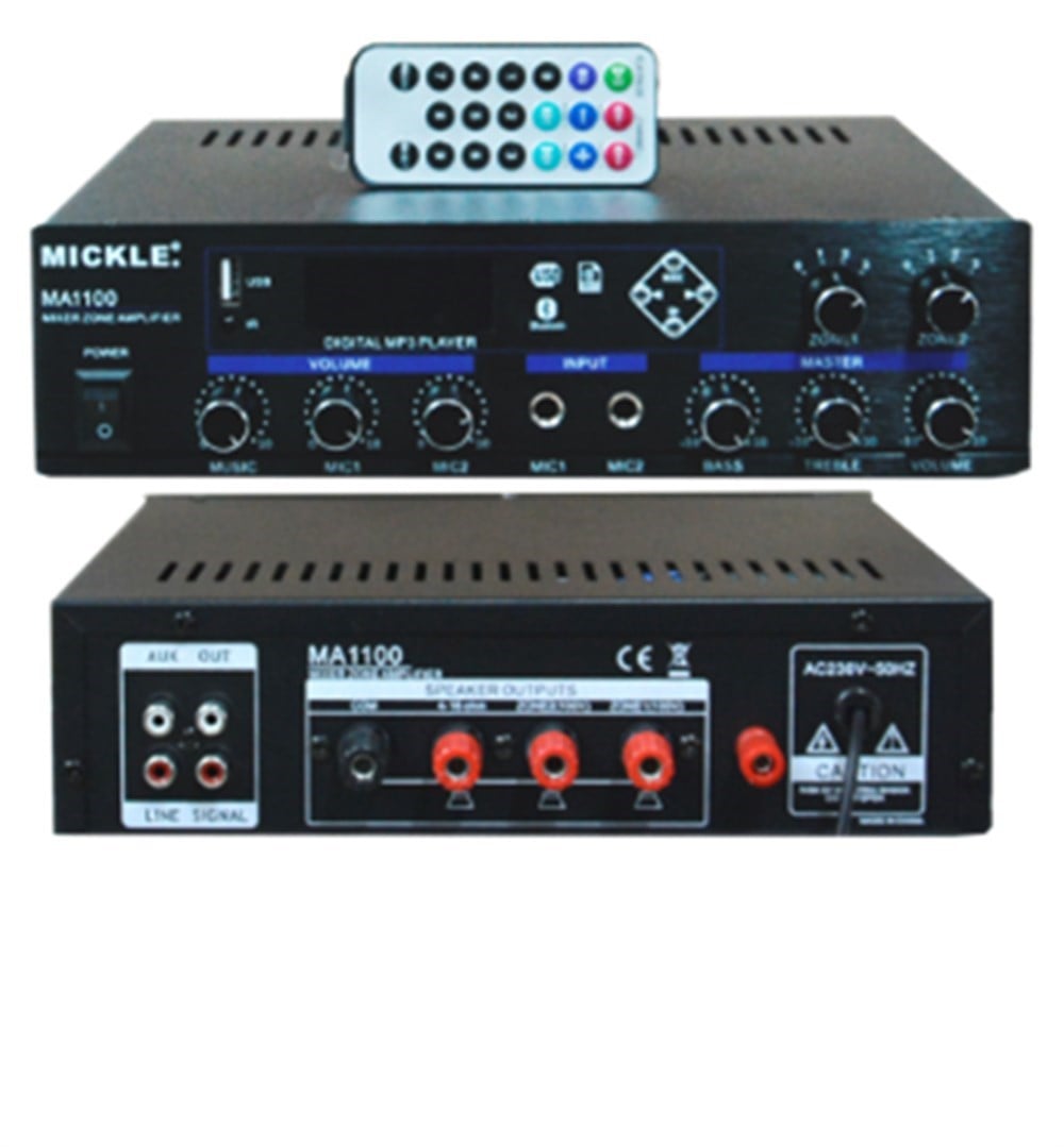  MİCKLE MA5120 100W HAT TRAFOLU MİKSER ANFİ