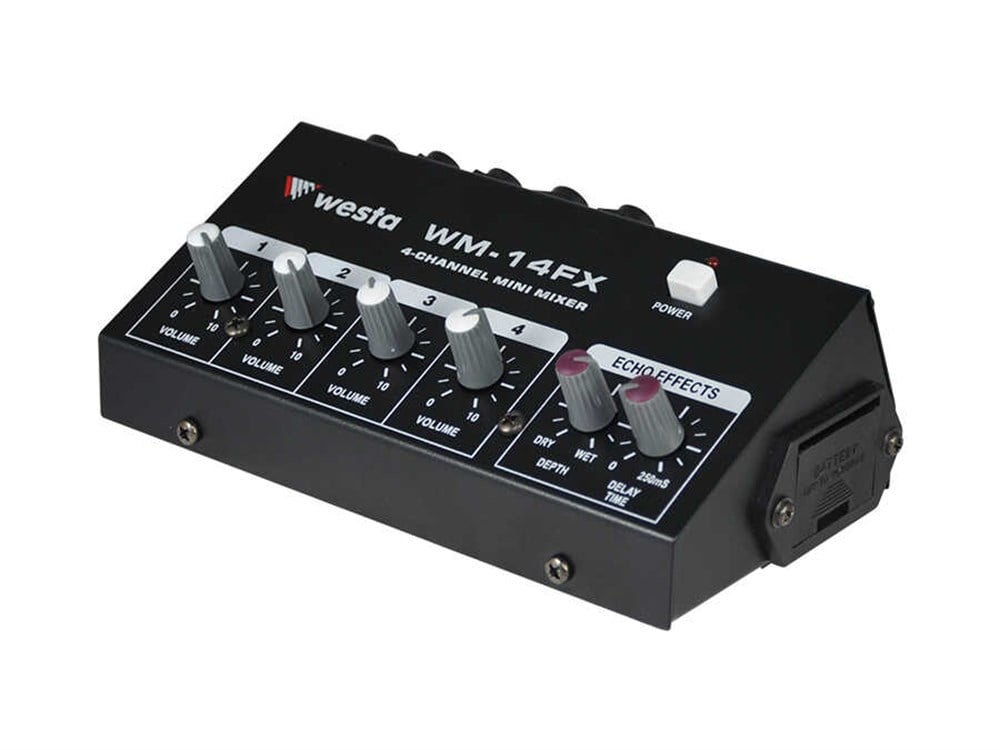  WESTA WM-14FX 4 KANAL EKHOLU MİKROFON MİKSERİ