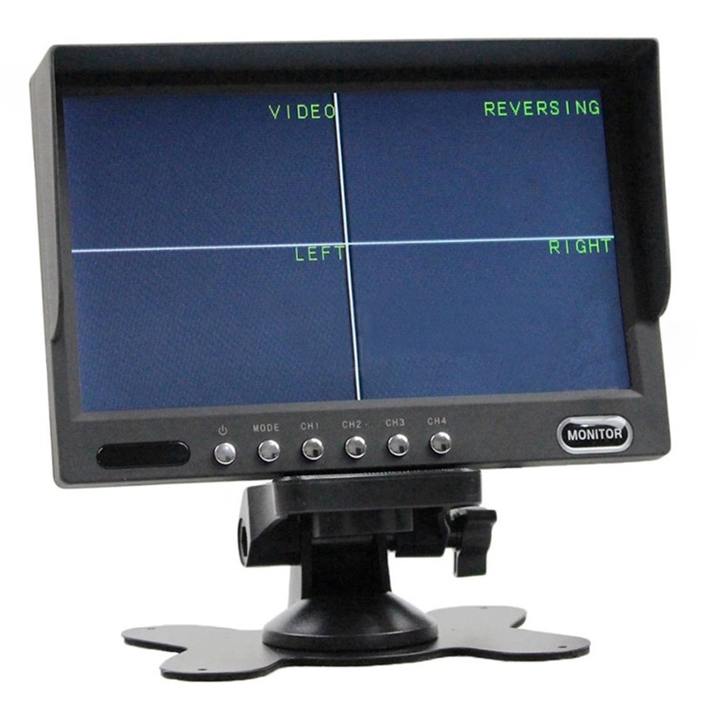 7'' inch CCTV QUAD Monitör (4 Girişli)