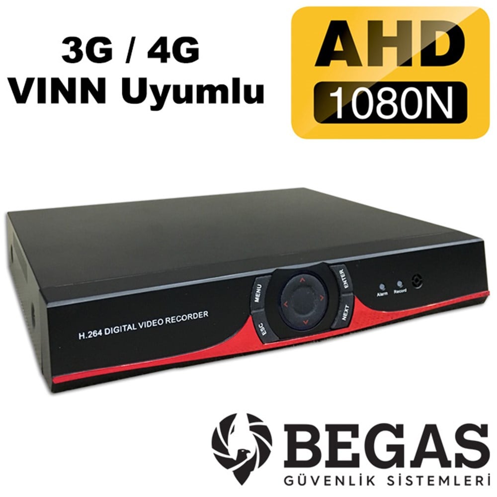 BEGAS 516 16 Kanal 5N AHD Kayıt Cihazı 5mp Destekli