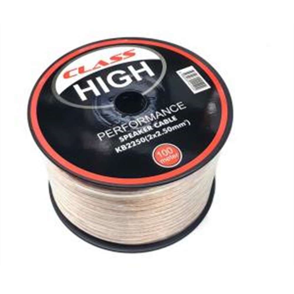 CLASS HİGH KB-2250 2X2.5 MM 100 METRE HAZIR HOPARLOR KABLOSU