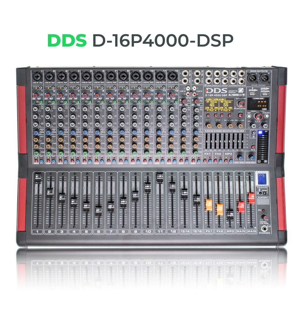 DDS D16 P4000 DSP DIGITAL EFFECT POWER MIKSER