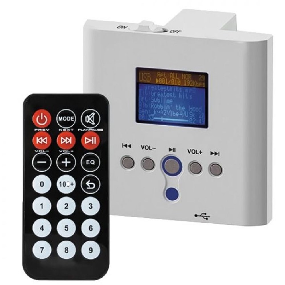 DENOX LS WALL 15 WATT DUVAR TİPİ ANFİ USB PLAYER