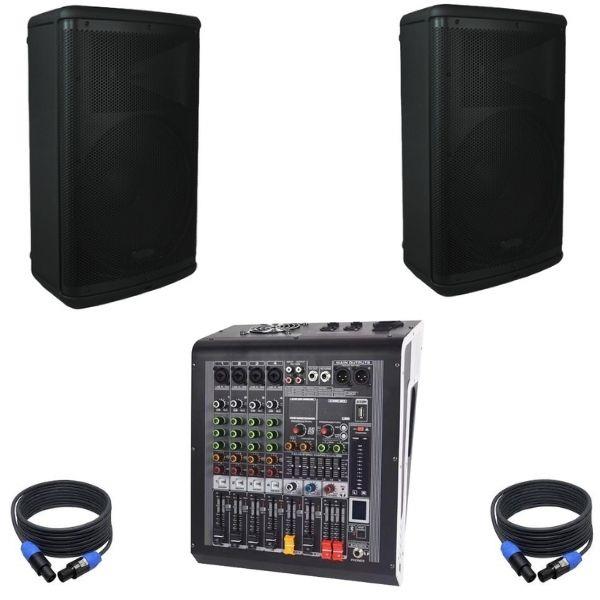 DJ PRO HAZIR 2000 WATT PASİF SES SİSTEMİ PAKET-6
