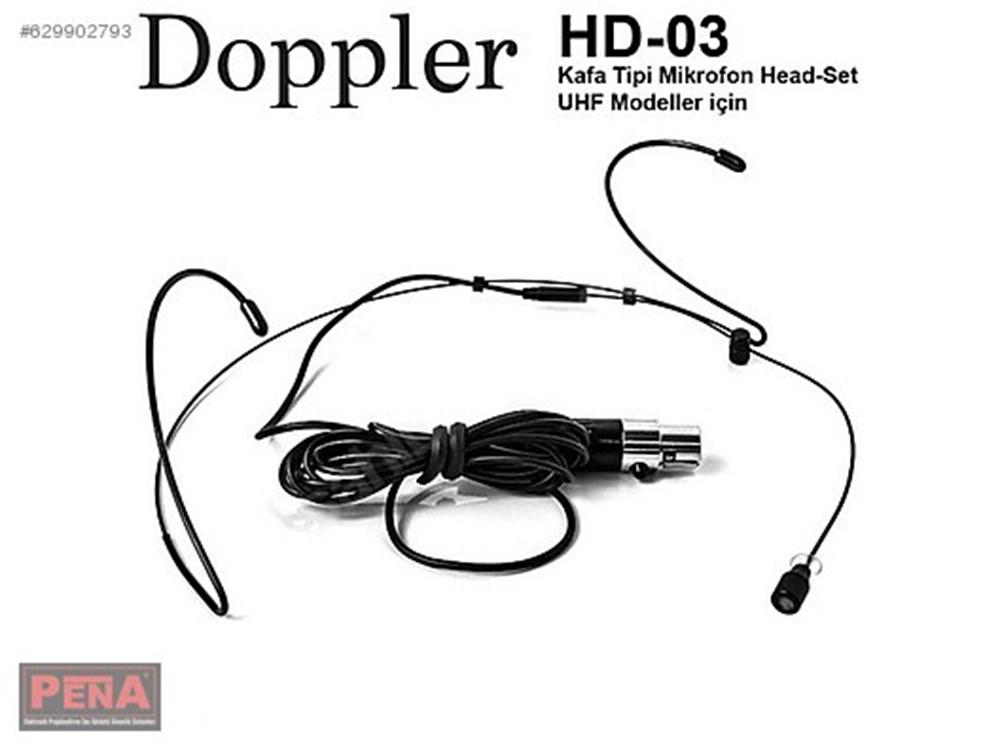 DOPPLER HD-03 HEAD SET MİKROFON SİYAH RENKLİ