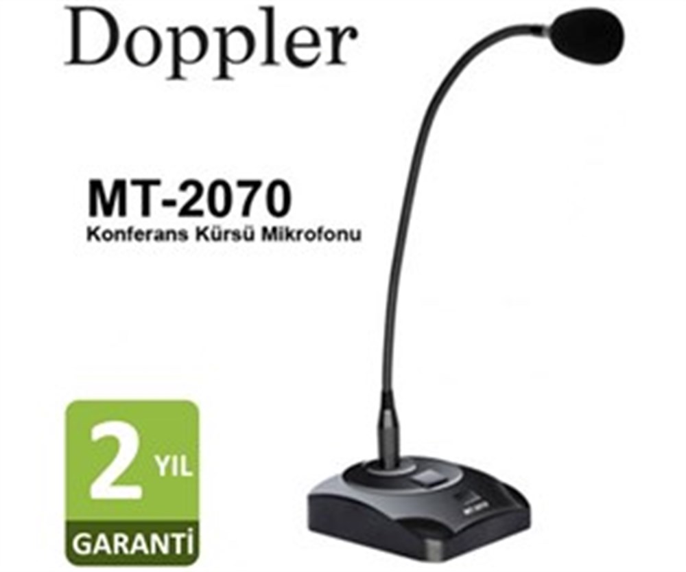 DOPPLER MT-2070 IŞIKLI MASA TİPİ KÜRSÜ MİKROFONU
