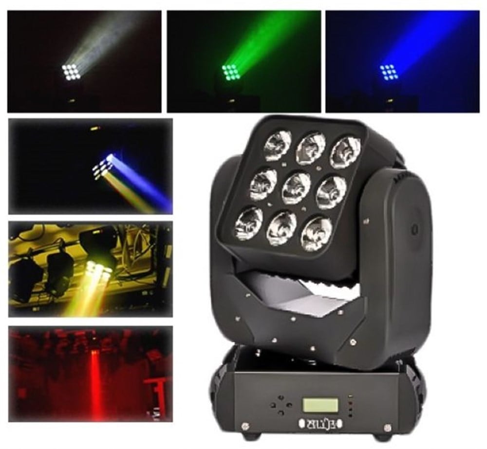 ECLİPS INCA RGBW SESE DUYARLI 9X12W LED MOVİNG HEAD
