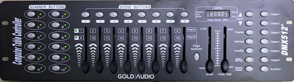 GOLD AUDIO DMX-512 IŞIK KONTROL MASASI
