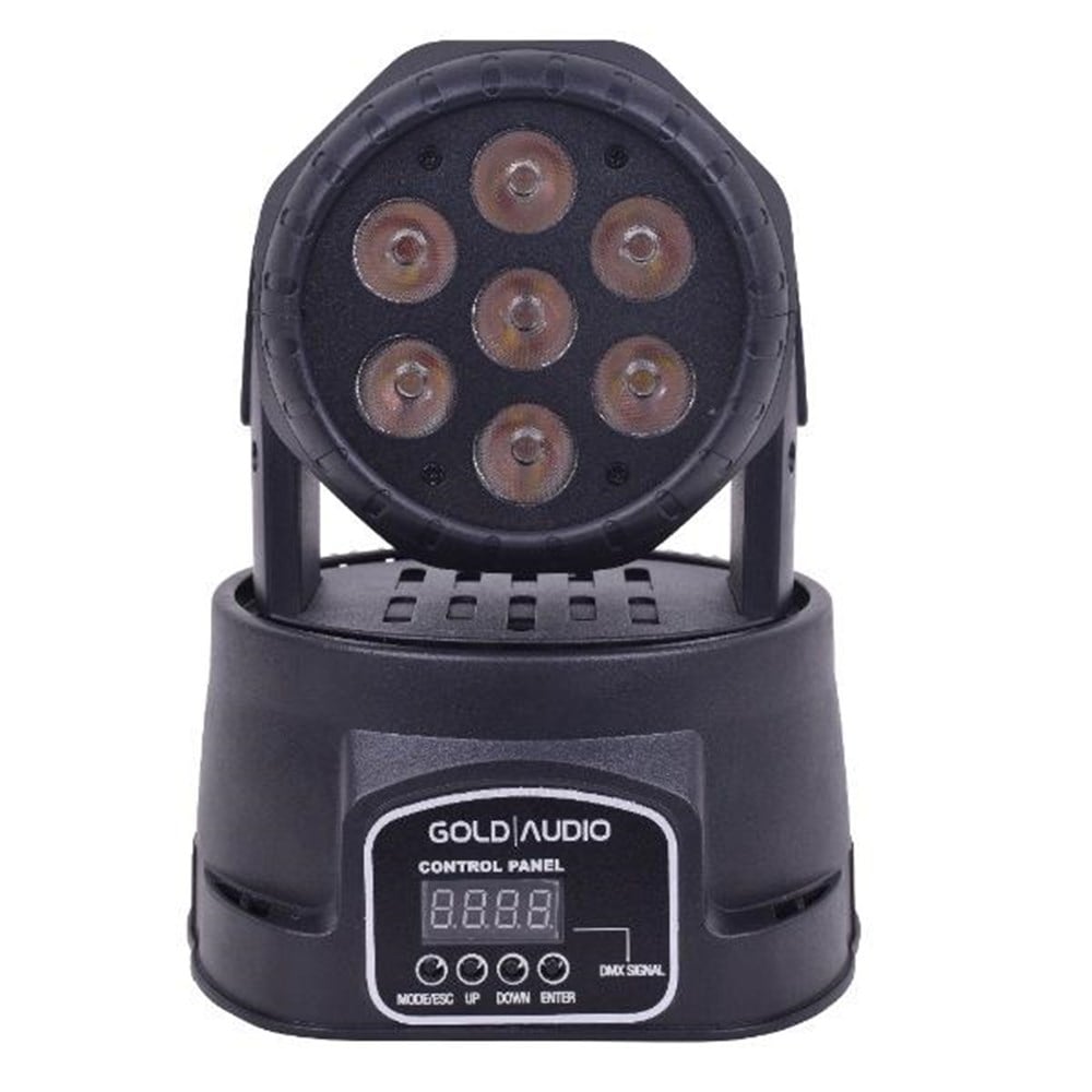 GOLD AUDİO GL-114 7X12 WATT WASH LED BOYAMA ROBOT/SESE DUYARLI/AUTO/