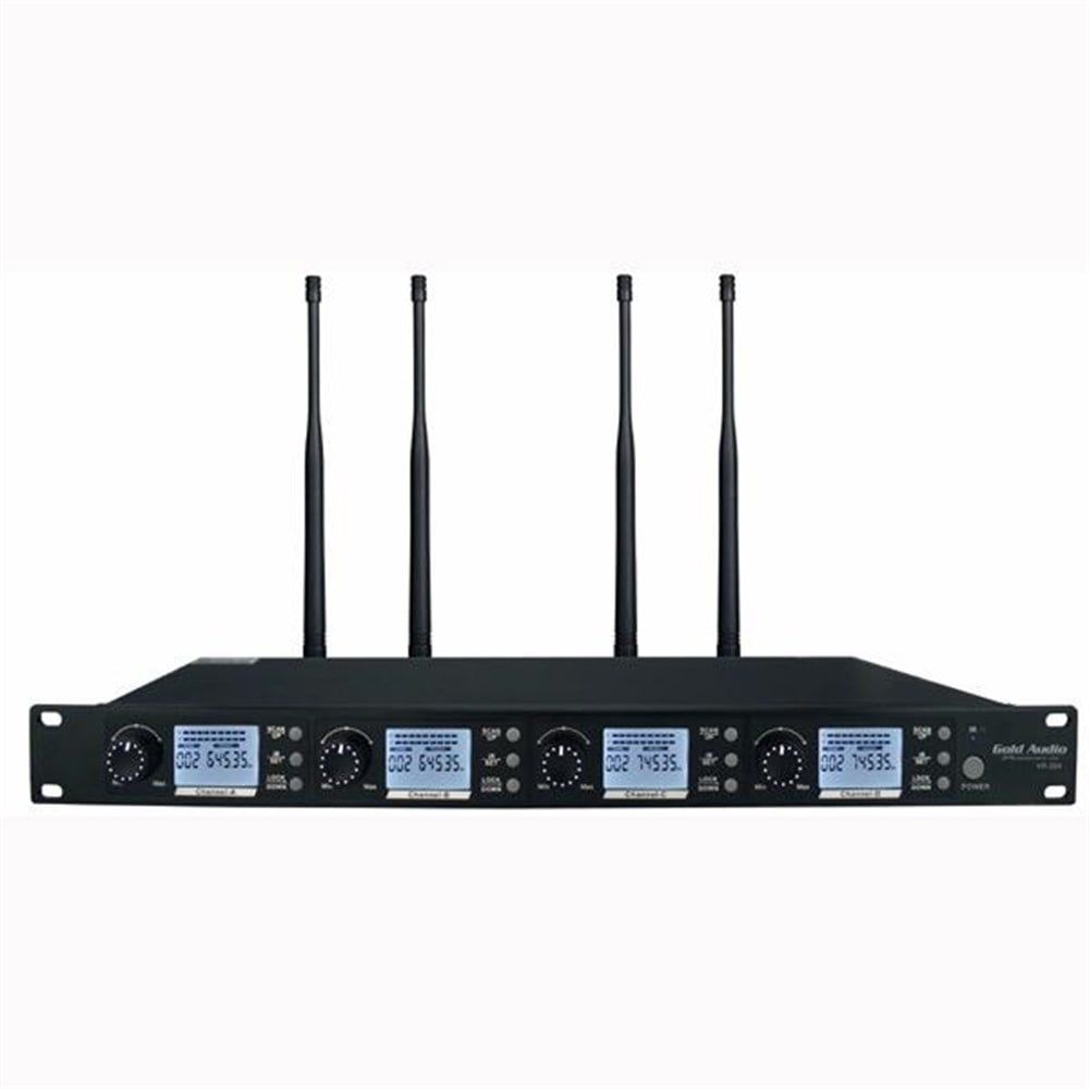 GOLD AUDIO PRO-2004 4 KANAL UHF TELSİZ MİKROFON