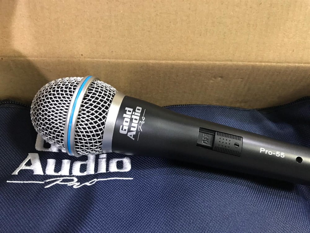 GOLD AUDIO PRO-55 PROFESYONEL DİNAMİK CARDOİD VOKAL MİKROFONU