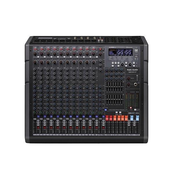 GOLD AUDİO PRO-M 412 12 KANAL 99 DSP EFEKTLİ 6 AUXLU DECK MİKSER