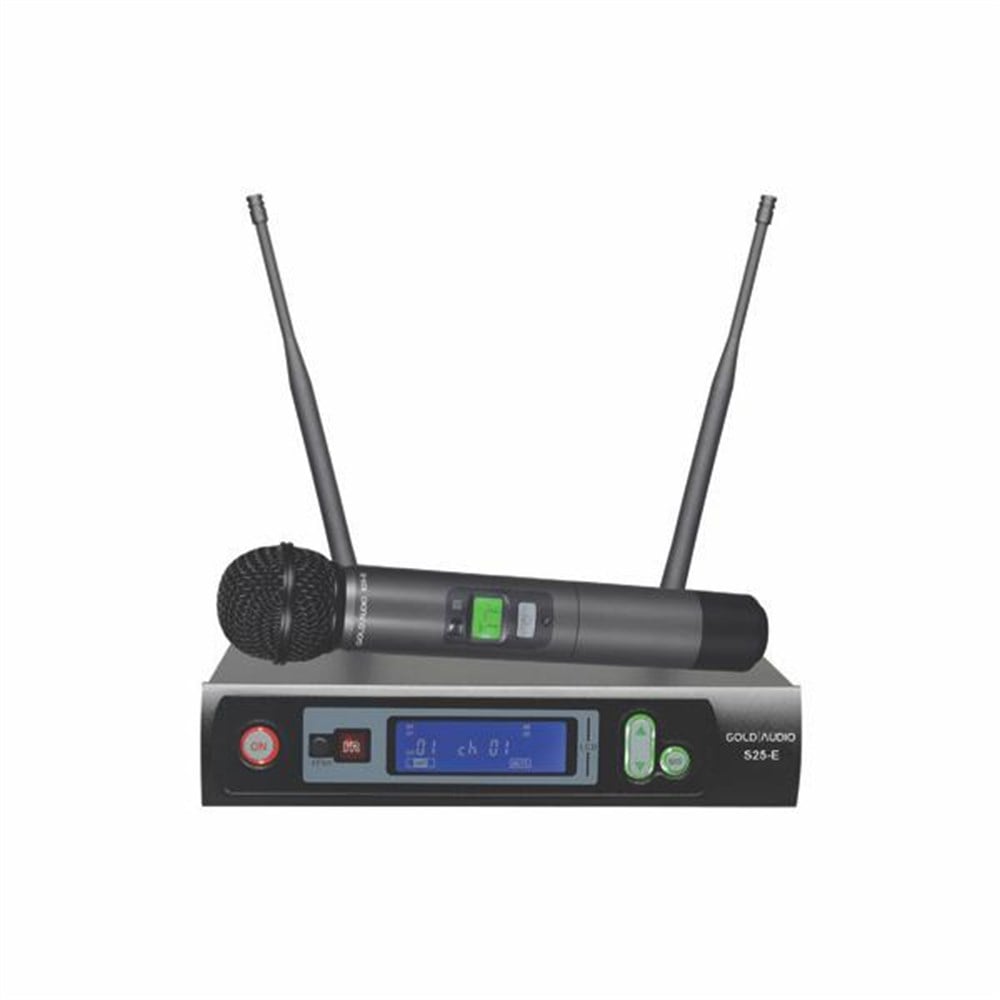 GOLD AUDIO S-25E TEK EL UHF TELSİZ MİKROFON