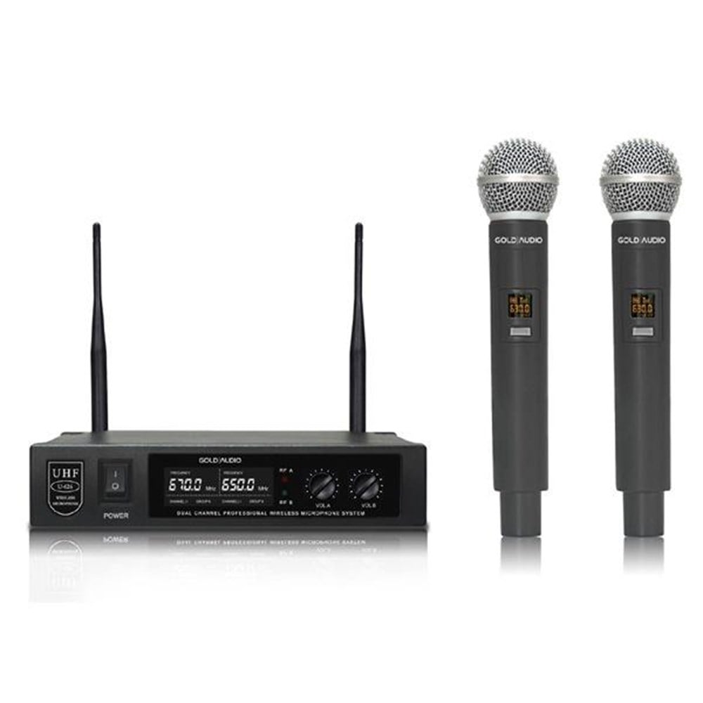GOLD AUDİO U-626EE UHF ÇİFT EL TELSİZ MİKROFON