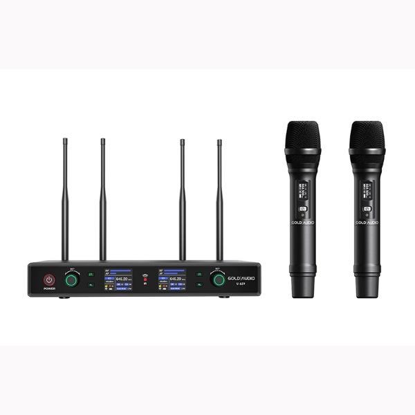 GOLD AUDİO U 629 EE ÇİFT EL UHF TELSİZ MİKROFON
