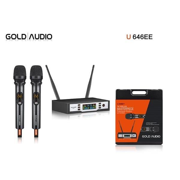 GOLD AUDIO U-646EE ÇİFT EL 2X100 DİGİTAL KANALLI TELSİZ MİKROFON 