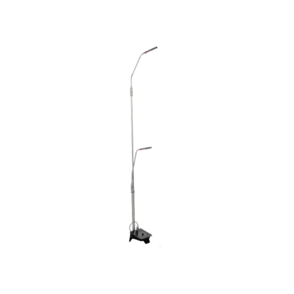 KLANGMEİSTER KGM-216 İKİLİ IŞIKLI SEHPALI MİKROFON - 80/60CM