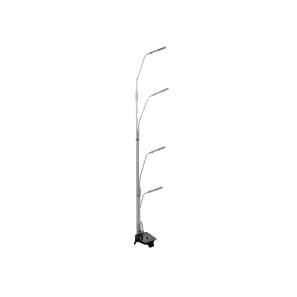 KLANGMEİSTER KGM-416 DÖRTLÜ IŞIKLI SEHPALI MİKROFON - 45/80/125/155CM