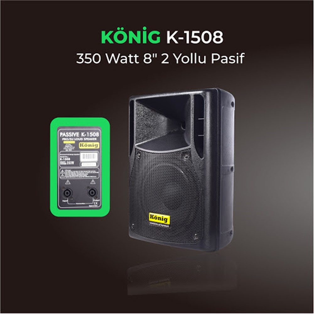 KÖNİG K-1508 8İNÇ 350 WATT PASİF HOPARLOR