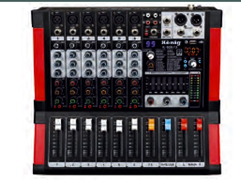KÖNİG K 606 FX DIAMOND 6 KANALLI DECK MIXER
