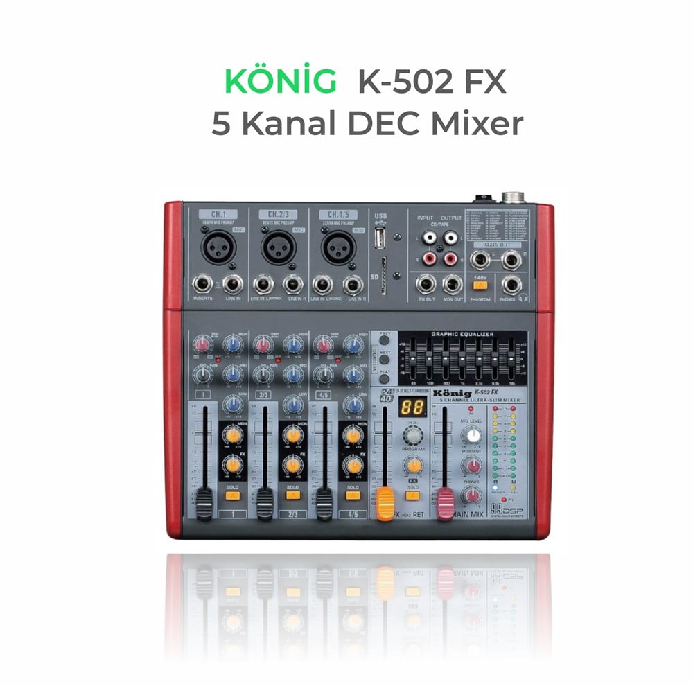 KONİG K502 FX DECK MIKSER