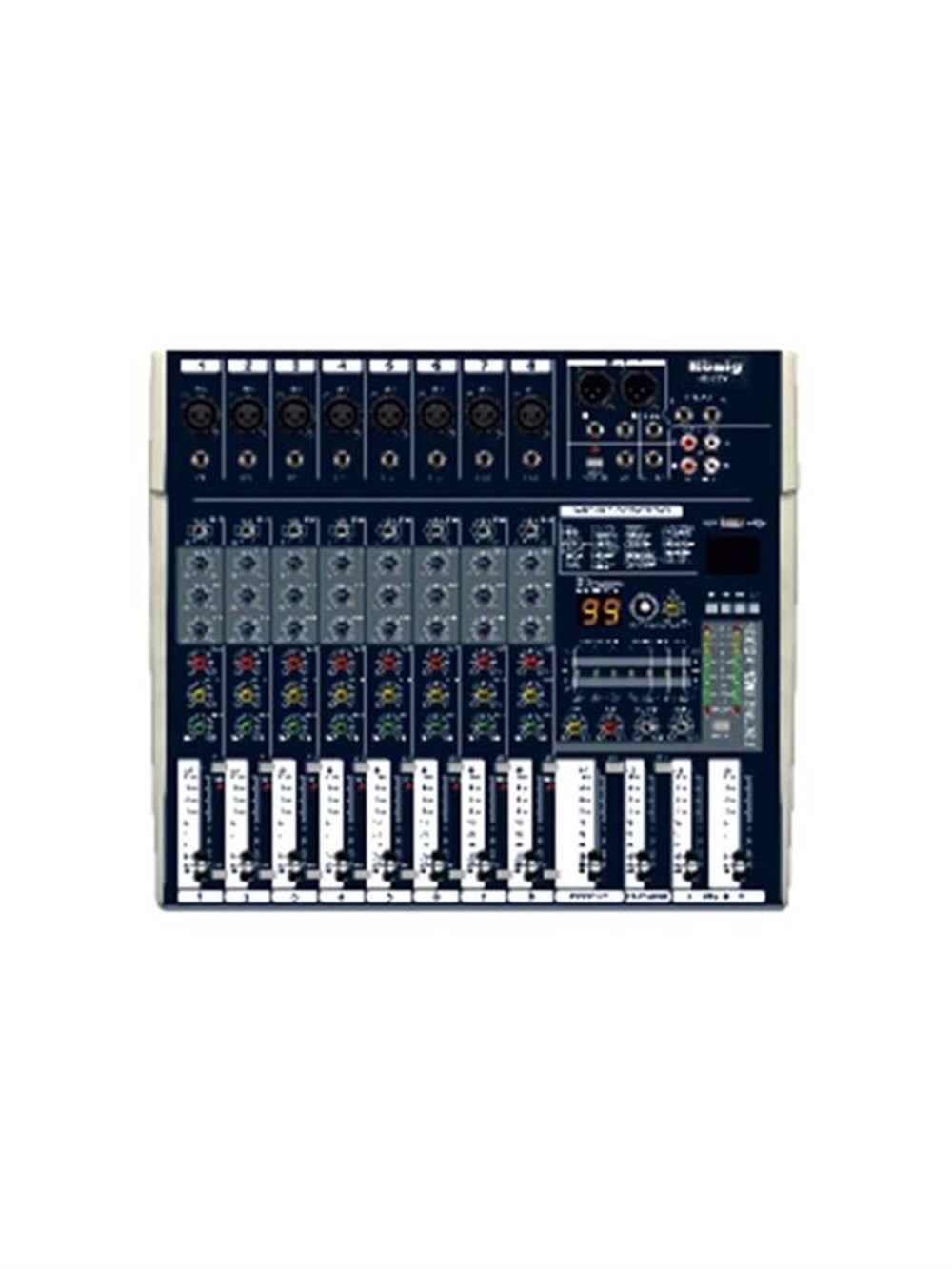 KÖNİG KM-8 FX DIAMOND 8 KANALLI DECK MIXER
