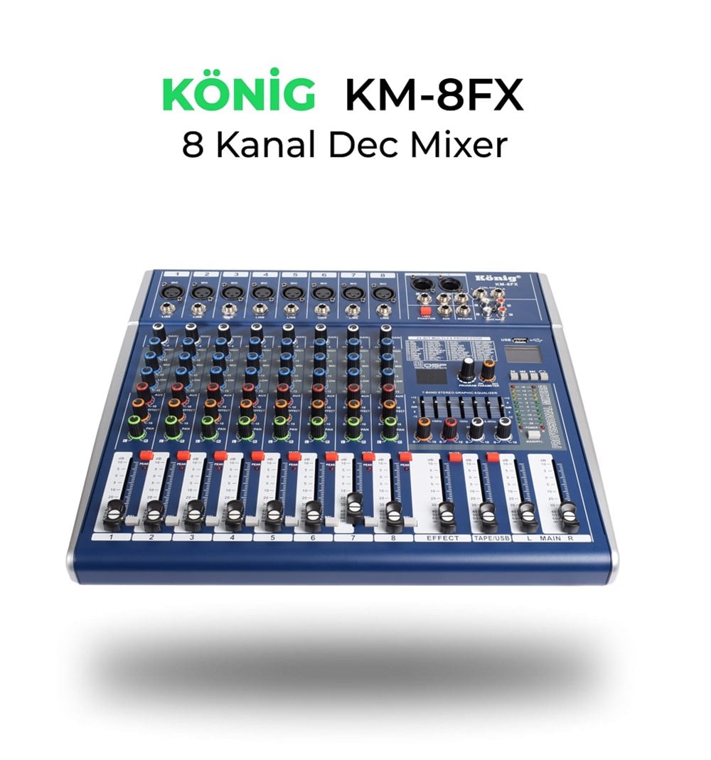 KONİG KM8 FX DECK MIKSER