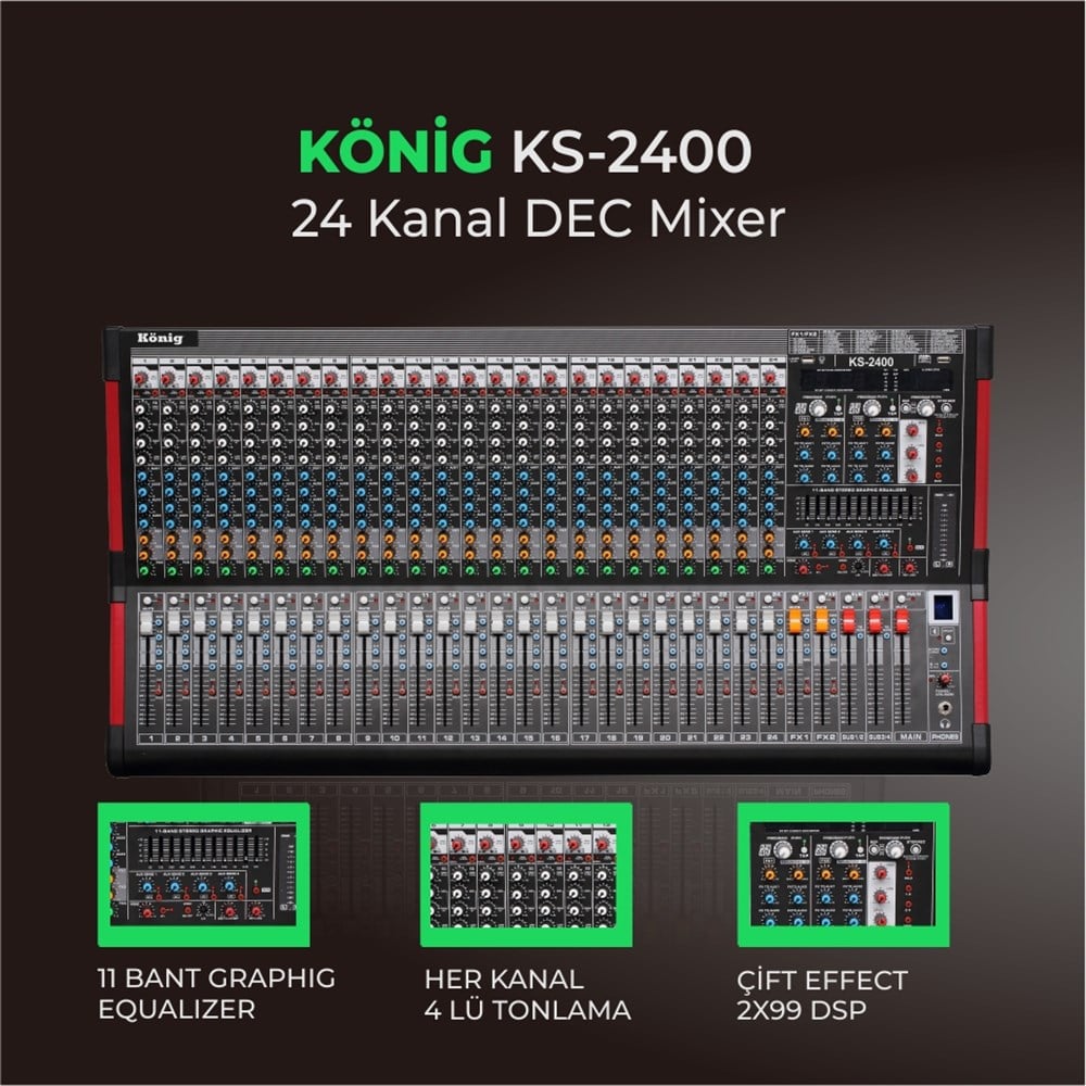 KONİG KS2400 DECK MIKSER