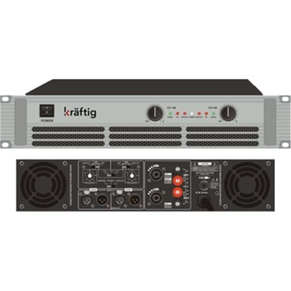 KRAFTIG KP-2000 2x900W-2Ω/2x600W POWER ANFI