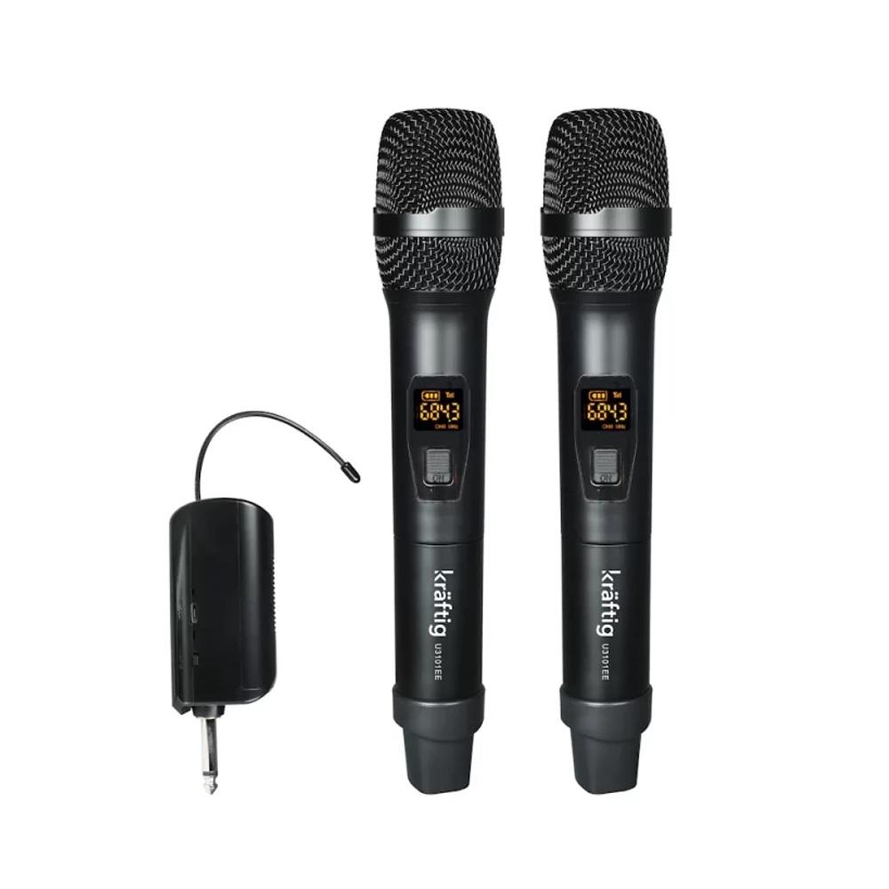 KRAFTİG U3101EE ÇİFT EL UHF WİRELESS MİKROFON