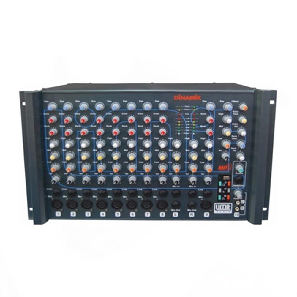 LİMİT AUDİO DİNAMİK S500 9 GİRİŞLİ ÇİFT 100 DSP EFEKTLİ 2X250W ANFİLİ MİKSER