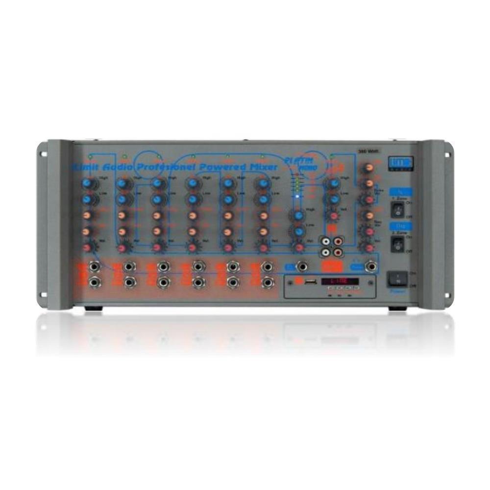 LİMİT AUDİO S1000 7 GİRİŞLİ ÇİFT EFEKTLİ 2X500W STEREO ANFİLİ MİKSER